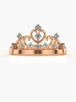 Valanova - Sterling Silver Plated with Rose Gold and Certified Lab Grown Diamond 0.12Cts