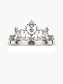 Valanova - Sterling Silver Plated with White Gold and Certified Lab Grown Diamond 0.12Cts