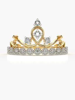 Valanova - Sterling Silver Plated with Yellow Gold and Certified Lab Grown Diamond 0.29Cts