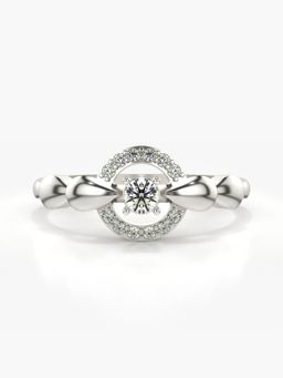 Valanova - Sterling Silver Plated with White Gold and Certified Lab Grown Diamond 0.20Cts