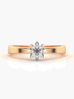 Valanova - Sterling Silver Plated with Rose Gold and Certified Lab Grown Diamond 0.11Cts
