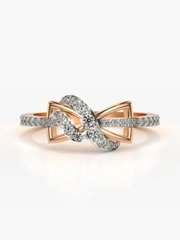 Valanova - Sterling Silver Plated with Rose Gold and Certified Lab Grown Diamond 0.29Cts