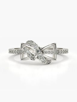 Valanova - Sterling Silver Plated with White Gold and Certified Lab Grown Diamond 0.29Cts