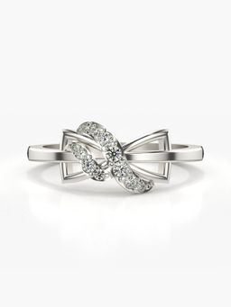Valanova - Sterling Silver Plated with White Gold and Certified Lab Grown Diamond 0.14Cts