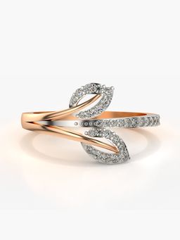 Valanova - Sterling Silver Plated with Rose Gold and Certified Lab Grown Diamond 0.23Cts
