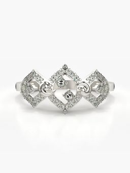 Valanova - Sterling Silver Plated with White Gold and Certified Lab Grown Diamond 0.28Cts