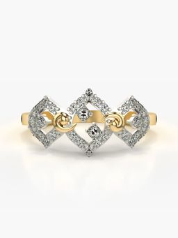 Valanova - Sterling Silver Plated with Yellow Gold and Certified Lab Grown Diamond 0.28Cts