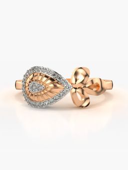 Valanova - Sterling Silver Plated with Rose Gold and Certified Lab Grown Diamond 0.16Cts