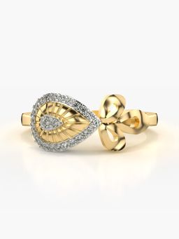 Valanova - Sterling Silver Plated with Yellow Gold and Certified Lab Grown Diamond 0.16Cts