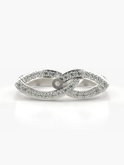 Valanova - Sterling Silver Plated with White Gold and Certified Lab Grown Diamond 0.23Cts