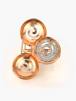 Valanova - Sterling Silver Plated with Rose Gold and Certified Lab Grown Diamond 0.37Cts