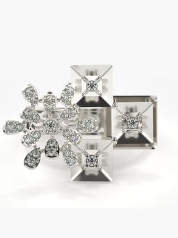 Valanova - Sterling Silver Plated with White Gold and Certified Lab Grown Diamond 0.29Cts