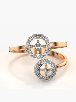 Valanova - Sterling Silver Plated with Rose Gold and Certified Lab Grown Diamond 0.32Cts