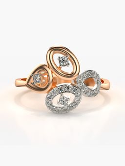 Valanova - Sterling Silver Plated with Rose Gold and Certified Lab Grown Diamond 0.25Cts