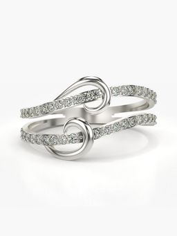 Valanova - Sterling Silver Plated with White Gold and Certified Lab Grown Diamond 0.37Cts