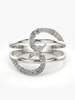 Valanova - Sterling Silver Plated with White Gold and Certified Lab Grown Diamond 0.30Cts