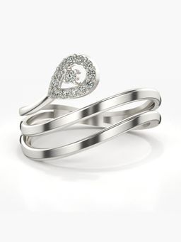 Valanova - Sterling Silver Plated with White Gold and Certified Lab Grown Diamond 0.10Cts