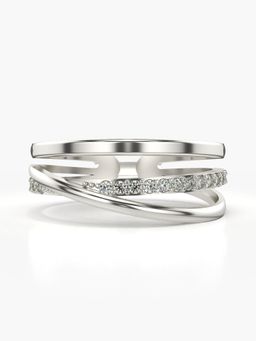 Valanova - Sterling Silver Plated with White Gold and Certified Lab Grown Diamond 0.16Cts
