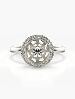 Valanova - Sterling Silver Plated with White Gold and Certified Lab Grown Diamond 0.27Cts
