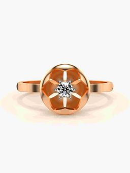 Valanova - Sterling Silver Plated with Rose Gold and Certified Lab Grown Diamond 0.11Cts