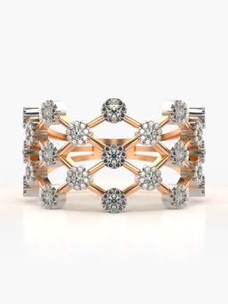 Valanova - Sterling Silver Plated with Rose Gold and Certified Lab Grown Diamond 0.31Cts