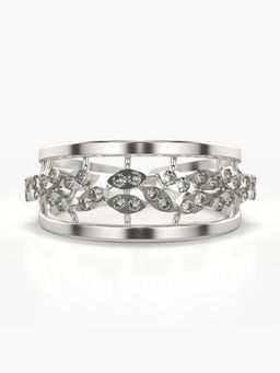 Valanova - Sterling Silver Plated with White Gold and Certified Lab Grown Diamond 0.30Cts