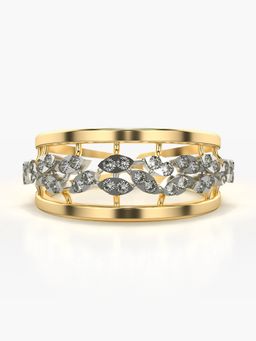 Valanova - Sterling Silver Plated with Yellow Gold and Certified Lab Grown Diamond 0.30Cts