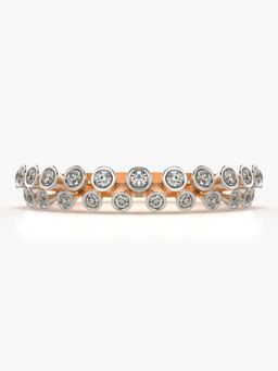 Valanova - Sterling Silver Plated with Rose Gold and Certified Lab Grown Diamond 0.31Cts