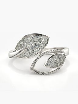 Valanova - Sterling Silver Plated with White Gold and Certified Lab Grown Diamond 0.36Cts
