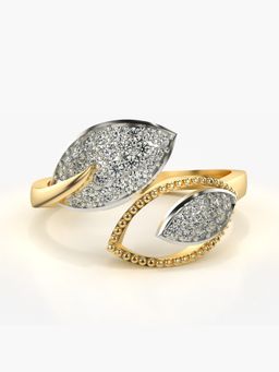 Valanova - Sterling Silver Plated with Yellow Gold and Certified Lab Grown Diamond 0.36Cts