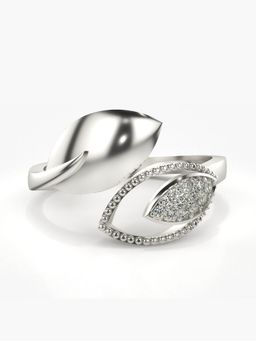 Valanova - Sterling Silver Plated with White Gold and Certified Lab Grown Diamond 0.10Cts