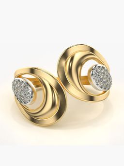 Valanova - Sterling Silver Plated with Yellow Gold and Certified Lab Grown Diamond 0.24Cts