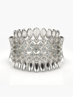 Valanova - Sterling Silver Plated with White Gold and Certified Lab Grown Diamond 0.30Cts