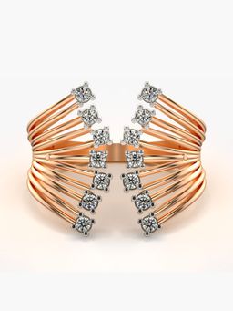 Valanova - Sterling Silver Plated with Rose Gold and Certified Lab Grown Diamond 0.27Cts