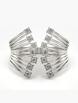 Valanova - Sterling Silver Plated with White Gold and Certified Lab Grown Diamond 0.27Cts