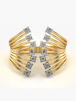 Valanova - Sterling Silver Plated with Yellow Gold and Certified Lab Grown Diamond 0.27Cts