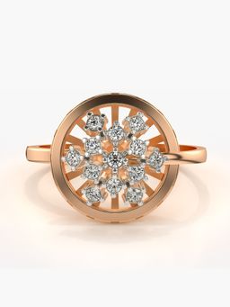 Valanova - Sterling Silver Plated with Rose Gold and Certified Lab Grown Diamond 0.25Cts