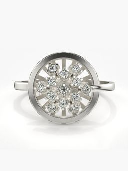 Valanova - Sterling Silver Plated with White Gold and Certified Lab Grown Diamond 0.25Cts