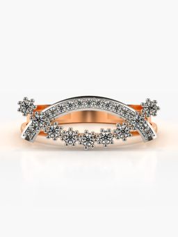 Valanova - Sterling Silver Plated with Rose Gold and Certified Lab Grown Diamond 0.25Cts