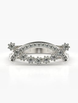 Valanova - Sterling Silver Plated with White Gold and Certified Lab Grown Diamond 0.25Cts