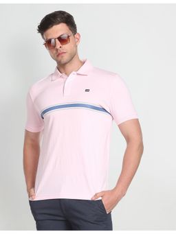 Arrow - Sports Striped Jersey Cotton Polo Shirt