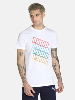 Puma - Ms Graphic Iv Men White T-shirt