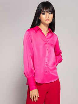 Twenty Dresses by Nykaa Fashion - Fuschia Glowing In My Growth Shirt