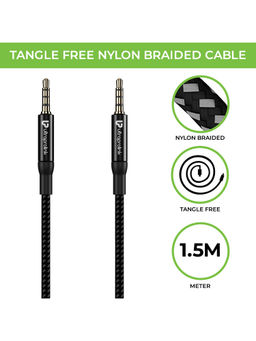UltraProlink - 3.5mm Nylon Braided Audio Cable UL107BRBLK-0150