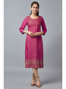 Aurelia - Pink Shantoon Printed Kurta