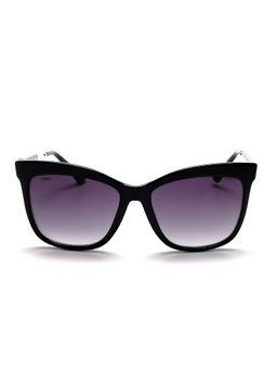 Scott Sunglasses - Grey Lens Cat Eye UV Protected Sunglass Full Rim Black Frame With Gradient