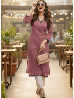 Surhi - Cotton Solid Kurta