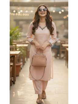 Surhi - Cotton Solid Kurta
