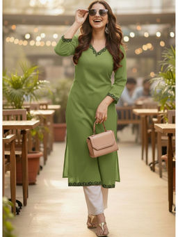 Surhi - Cotton Solid Kurta