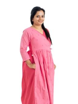 Putchi - Women Pink Cotton Dress